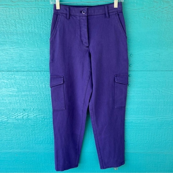 ARITZIA WILFRED FREE PURPLE CARGO UTILITY PANTS SIZE 2 - Picture 2 of 11